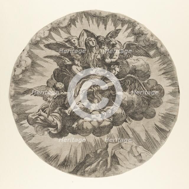 Mary Magdalene carried to Heaven, ca. 1544., ca. 1544. Creator: Anon.