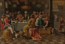 Mary Magdalene anoints Jesus feet, probably 16th century. Creator: Unknown