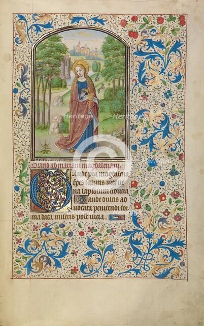 Mary Magdalene; Arenberg Hours, early 1460s. Creator: Willem Vrelant.