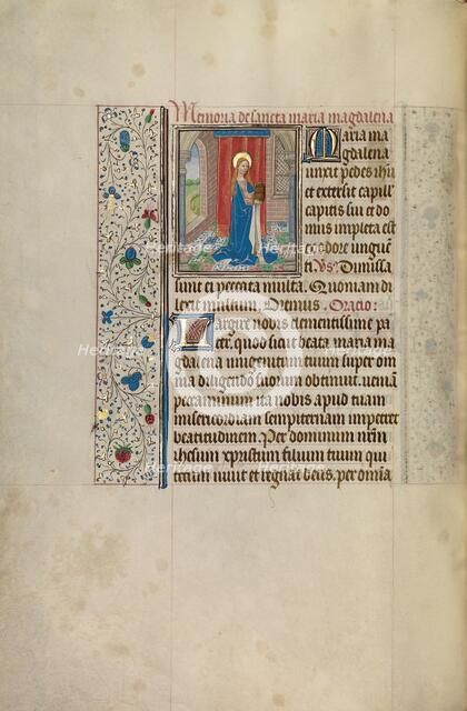 Mary Magdalene; Arenberg Hours, early 1460s. Creator: Workshop of Willem Vrelant.