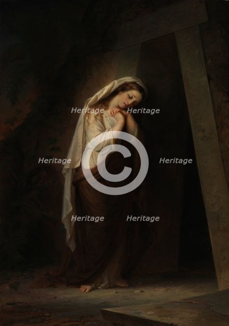 Mary Magdalene at Christ's Tomb, 1869. Creator: Robert Wilhelm Ekman.