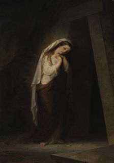 Mary Magdalene at Christ's Tomb, 1869. Creator: Robert Wilhelm Ekman