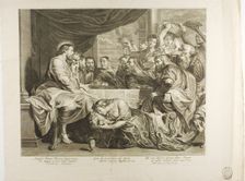 Mary Magdalene at the Feet of Jesus in the Home of Simon the Pharisee, n.d. Creator: Michel Natalis