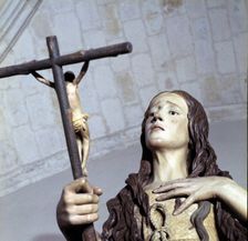 Mary Magdalene detail, by Pedro de Mena