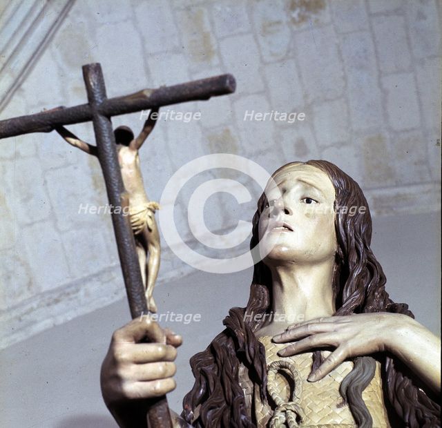  'Mary Magdalene', detail, by Pedro de Mena.