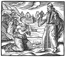Mary Magdalene seeing the apparition of the risen Jesus Christ, c1500