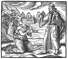 Mary Magdalene seeing the apparition of the risen Jesus Christ, c1500