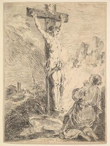 Mary Magdalene Praying at the Foot of the Cross, 1720-83. Creator: Michel-Francois Dandre-Bardon