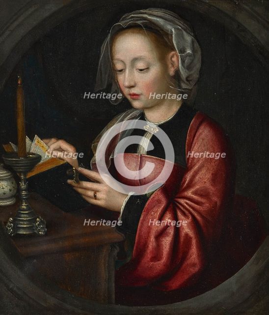 Mary Magdalene Reading, c. 1520. Creator: Master of Bruges (active ca 1520).
