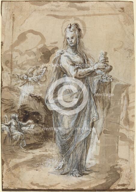 Mary Magdalene [recto], in or after 1524. Creator: Biagio Pupini.