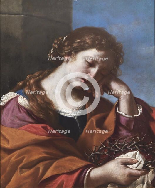 Mary Magdalene with the Crown of Thorns, 1632. Creator: Guercino (1591-1666).