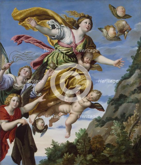 Mary Magdalene Taken up to Heaven, 1620. Creator: Domenichino.