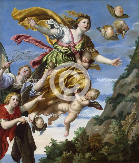 Mary Magdalene Taken up to Heaven', c1620. Creator: Domenichino (1581-1641).