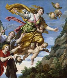 Mary Magdalene Taken up to Heaven c1620. Creator: Domenichino (1581-1641)