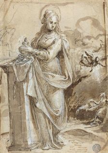 Mary Magdalene [verso], in or after 1524. Creator: Biagio Pupini