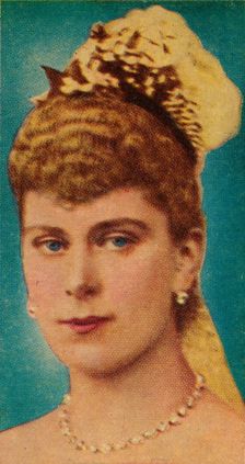 Mary of Teck at her wedding to the Duke of York, 1893 (1935)