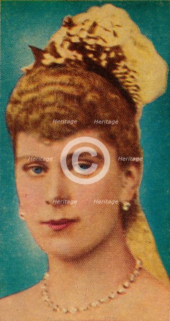 Mary of Teck at her wedding to the Duke of York, 1893 (1935). Artist: Unknown.
