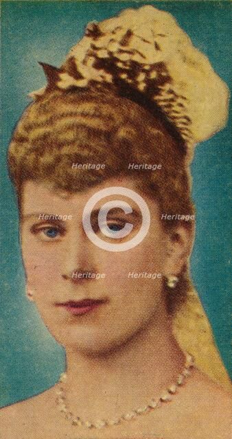 Mary of Teck at her wedding to the Duke of York, 1893 (1935). Artist: Unknown.