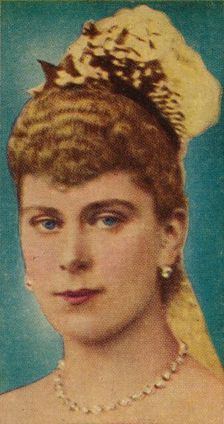 Mary of Teck at her wedding to the Duke of York, 1893 (1935)