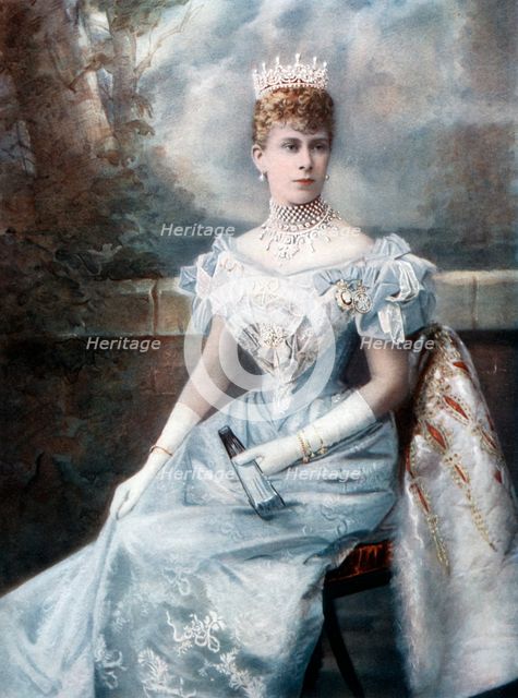 Mary of Teck, late 19th-early 20th century.Artist: Queen Mary