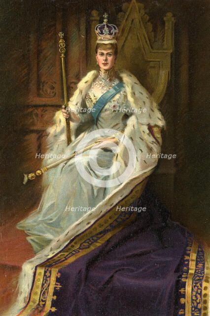 Mary of Teck, Queen Consort of George V of the United Kingdom, 1911.Artist: George C Wilmshurst