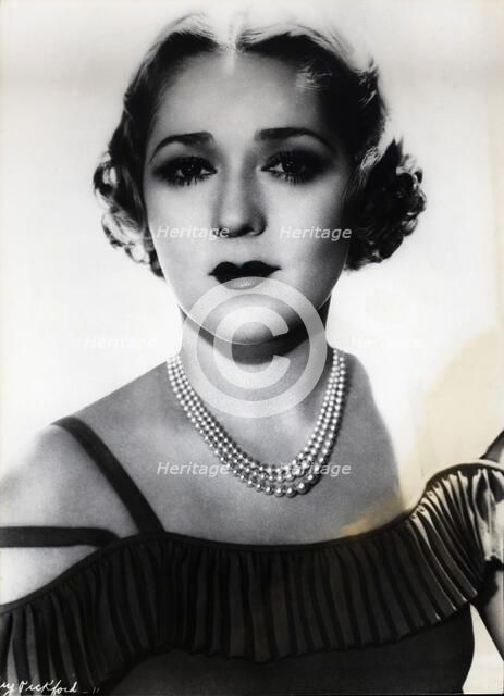 Mary Pickford (1893-1979), film actress born in Canada.