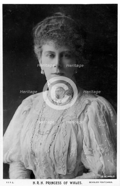 Mary, Princess of Wales, c1901-c1910(?).Artist: Ernest H Mills