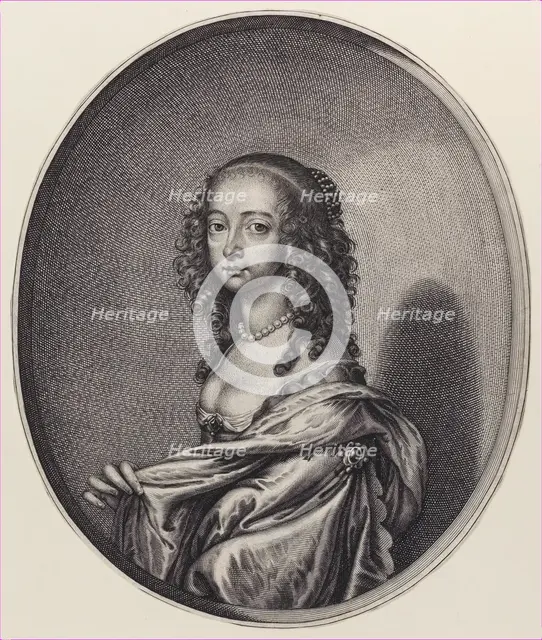 Mary, Princess of Orange, 1641-50. Creator: William Faithorne.