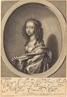 Mary, Princess of Orange. Creator: William Faithorne
