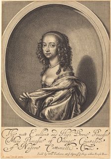 Mary, Princess of Orange. Creator: William Faithorne