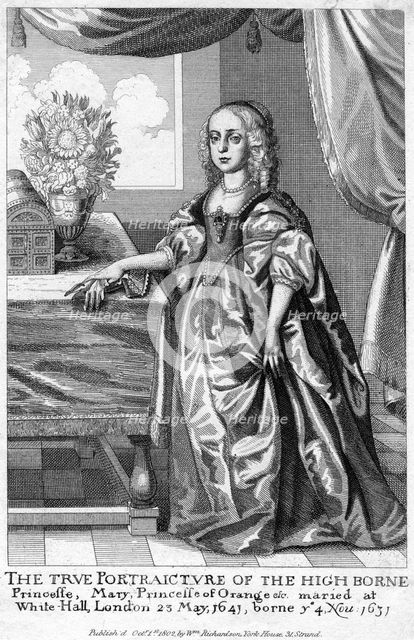 Mary, Princess of Orange, Daughter of Charles I, 1802. Artist: Unknown