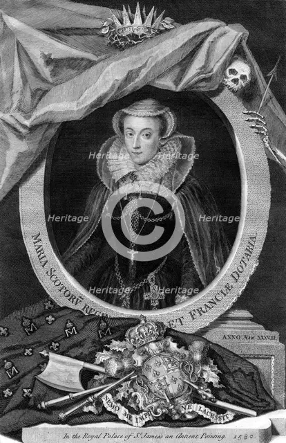 Mary, Queen of Scots, (1735).Artist: George Vertue