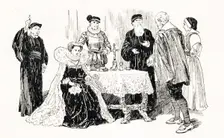 Mary Queen of Scots taking the Oath 1925. Creator: Howard Davie