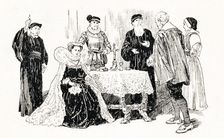 Mary Queen of Scots taking the Oath 1925. Creator: Howard Davie