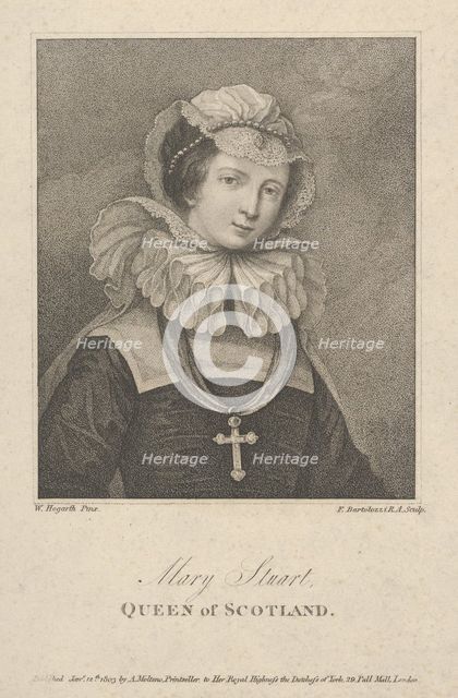 Mary, Queen of Scots, January 12, 1803., January 12, 1803. Creator: Francesco Bartolozzi.