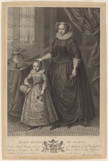 Mary, Queen of Scots, published 1779. Creator: Francesco Bartolozzi