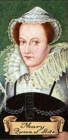 Mary, Queen of Scotts, taken from a series of cigarette cards, 1935