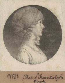 Mary Randolph Randolph, 1807. Creator: Charles Balthazar Julien Févret de Saint-Mémin