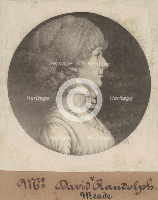 Mary Randolph Randolph, 1807. Creator: Charles Balthazar Julien Févret de Saint-Mémin.