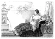 Mary Robinson (1757-1800), English poet and novelist, 1830.Artist: Henry Adlard