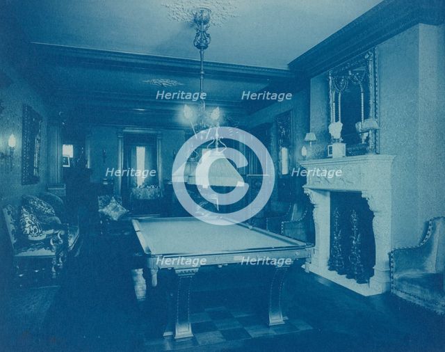 Mary Scott Townsend House, Wash., D.C.: Billiard room, c1910. Creator: Frances Benjamin Johnston.