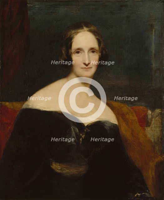 Mary Shelley, 1840. Artist: Rothwell, Richard (1800-1868)