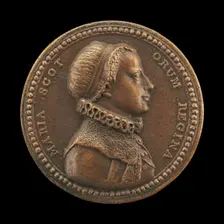 Mary Stuart, 1542-1587, Queen of Scots [obverse], 17th century. Creator: Unknown