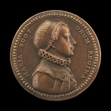 Mary Stuart, 1542-1587, Queen of Scots [obverse], 17th century. Creator: Unknown