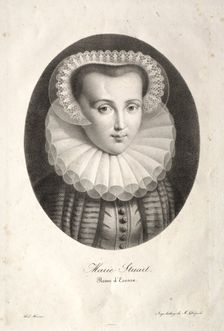 Mary Stuart. Creator: Christian Ludwig Wilhelm Heuer (German, 1813-1890)