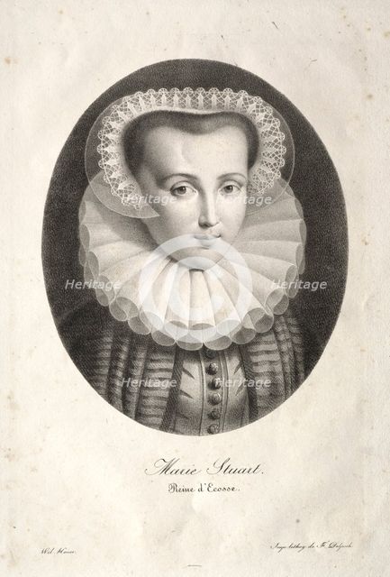 Mary Stuart. Creator: Christian Ludwig Wilhelm Heuer (German, 1813-1890).