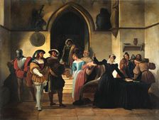 Mary Stuart is sentenced to death, c1827. Creator: Hayez, Francesco (1791-1882)