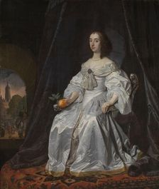 Mary Stuart, Princess of Orange, as Widow of William II, 1652. Creator: Bartholomeus van der Helst
