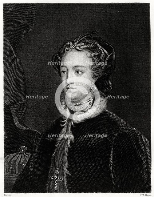 Mary Stuart, Queen of the Scots, (1860). Artist: T W Hunt