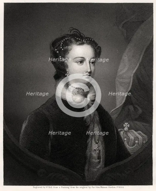 Mary Stuart, Queen of the Scots, 19th century. Artist: W Holl
